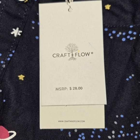 Craft & Flow Celeste Navy Shirt Little Boy's Size 6 New - Picture 3 of 9